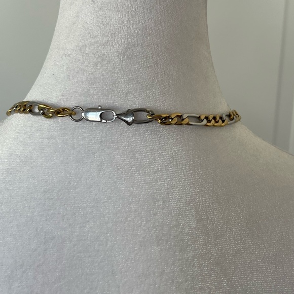 Men's Stainless Steel Necklace | Gold/Silver Color - Picture 2 of 6